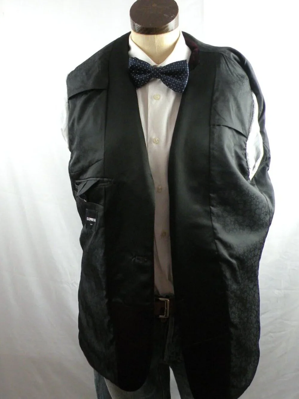 Express Men’s Slim Burgundy Velvet Tuxedo Blazer 40R